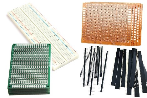 PCB,Breadboard, Headers